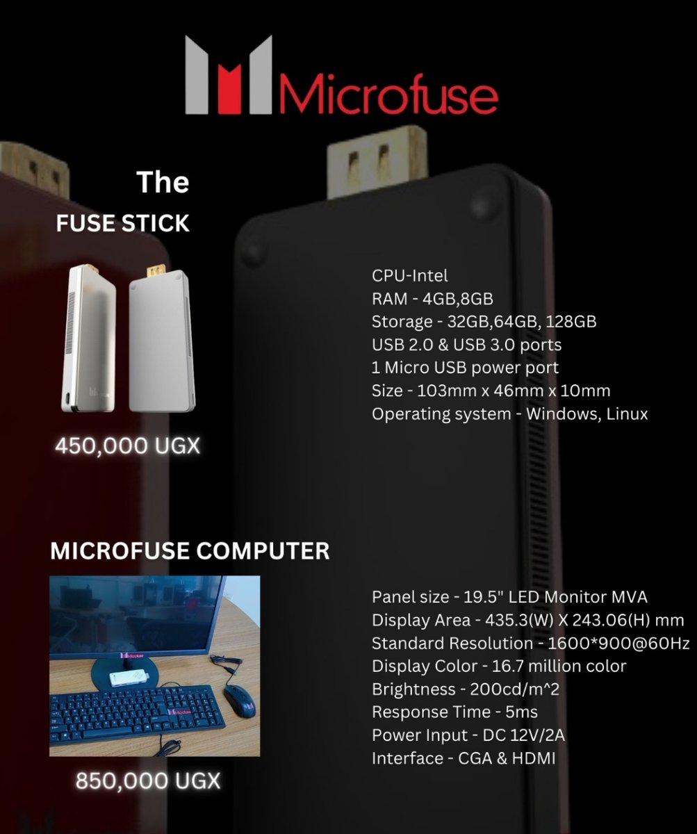 Looking for high-quality tech at unbeatable prices?! Look no further, @microfuseTec is thrilled to announce an offer on two of our hottest products: The Fuse Stick & Full set Computer! 🔥💻 Visit our website or contact us today to grab your Fuse Stick & Computer!