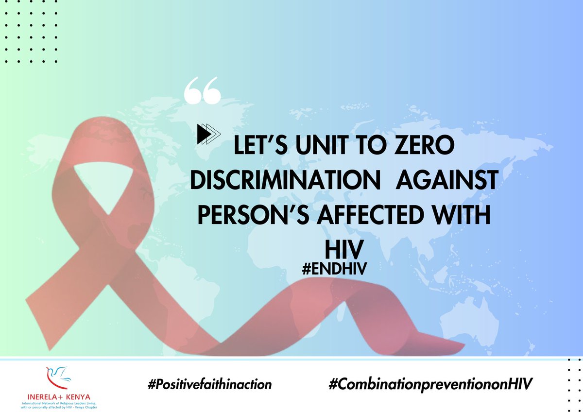 Let's unite to end discrimination against people living with HIV. Together, we can create a world of acceptance and support for all. #ZeroDiscrimination #HIVAwareness