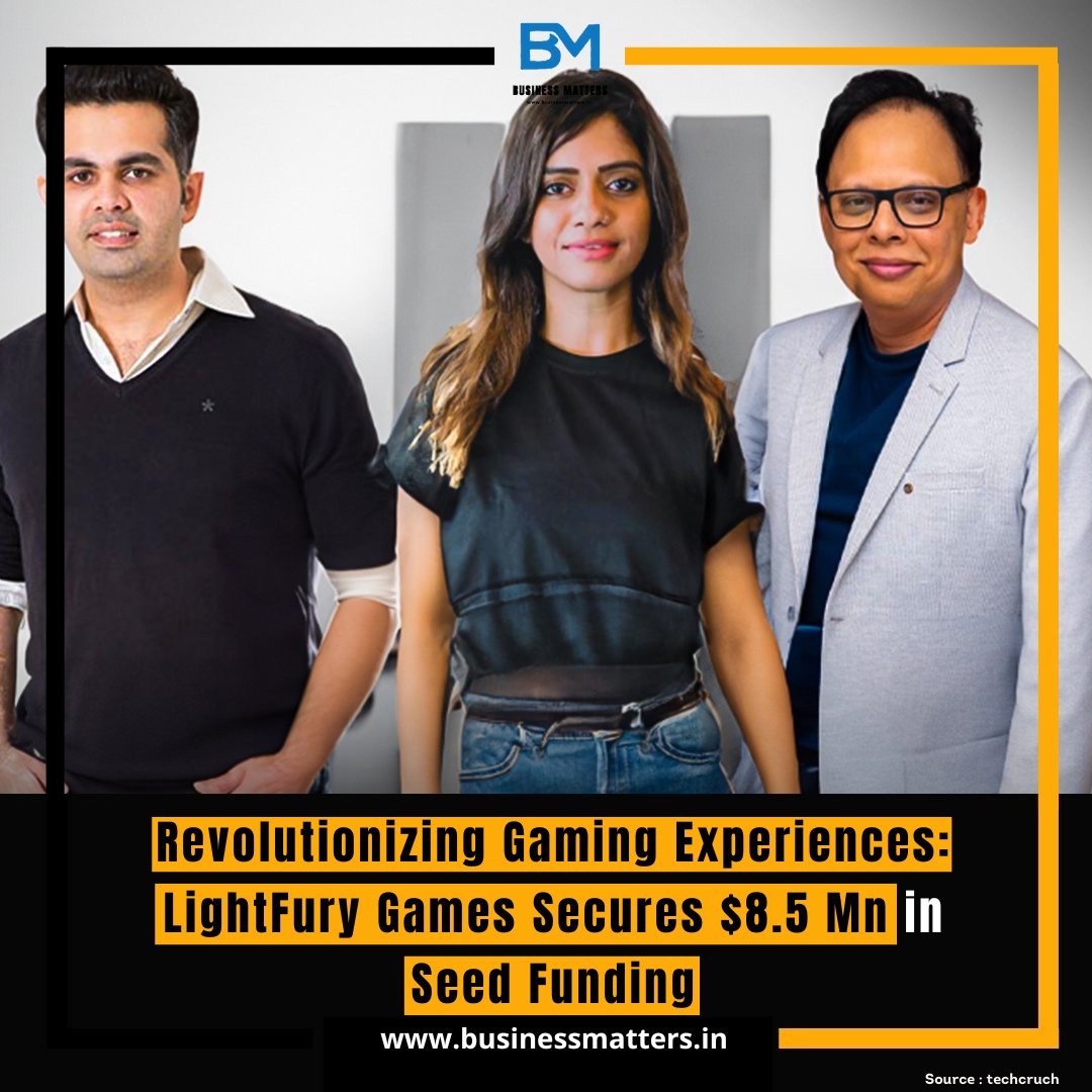 LightFury Games, a gaming startup floated by Unacademy’s former chief marketing officer and partner Karan Shroff, has secured $8.5 Mn (INR 71.1 Cr) in its seed funding 👇

#LightFuryGames #GamingStartup #SeedFunding #AAAQuality #MobileGaming #GameDevelopment #InnovativeGaming
