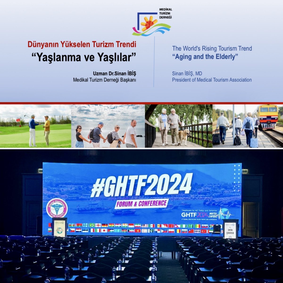 Kıbrıs Dünya Sağlık Turizmi Zirvesi birazdan başlıyor ve 'Yaşlı Turizmi' konusunda sunumumuzla katılımcılara katkı sağlayacağız. #globalhtforum2024.org/ @drsinanibis #medikalturizmderneği