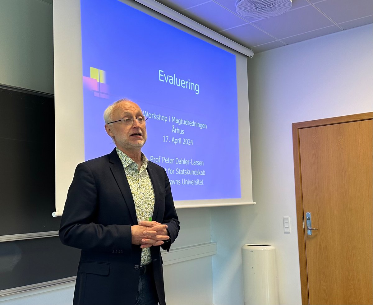 Peter Dahler-Larsen holdt i går det sidste oplæg på den sidste af @Magtudredningen’s indledende 15 workshops. Mere end 200 forskere har bidraget, og det skaber et solidt og bredt fundament for udredningen af det danske demokratis styrker og udfordringer. (1/2)