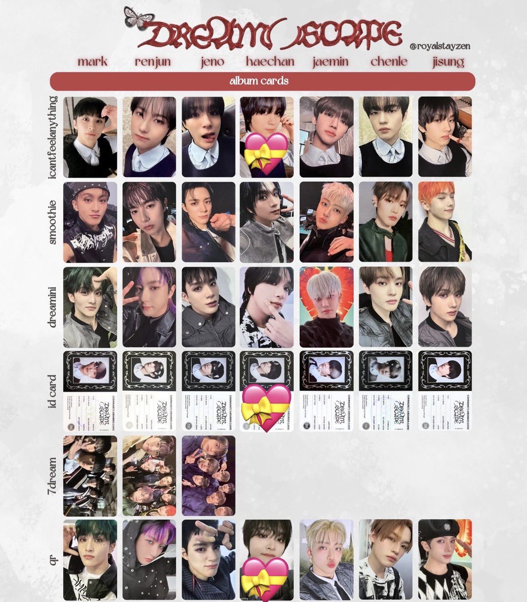 chanluu__'s tweet photo. NCT DREAM ドリム 
DREAM( )SCAPE Smoothie トレカ 交換

譲→マーク、ジェミン、チョンロ

求→ヘチャン💝

郵送交換希望です！

異種交換あるため難しいと思いますが
よろしくお願いします🙇

条件の合う方お気軽にお声掛けください🍀

#NCTDREAM #NCTDREAM_Smoothie 
#NCTDREAM交換 https://t.co/tk3AY0OxnT