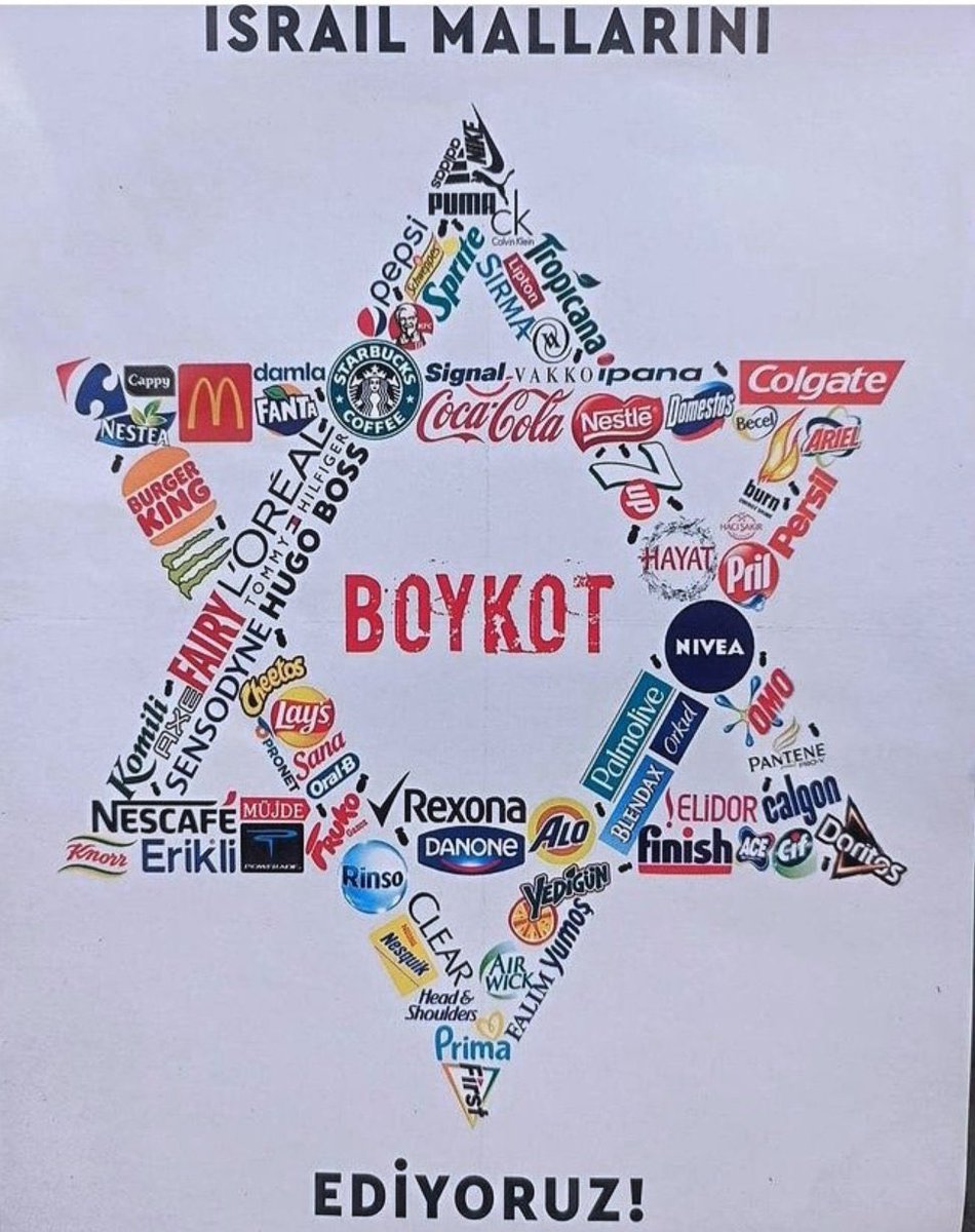 BOYKOTU UNUTMA! Bugün Gazze için bir şey yap ve Siyonist İsrail'e ait ürünleri boykot et! Boykot ürünlerini sorgula 👇🏻 boykot.co