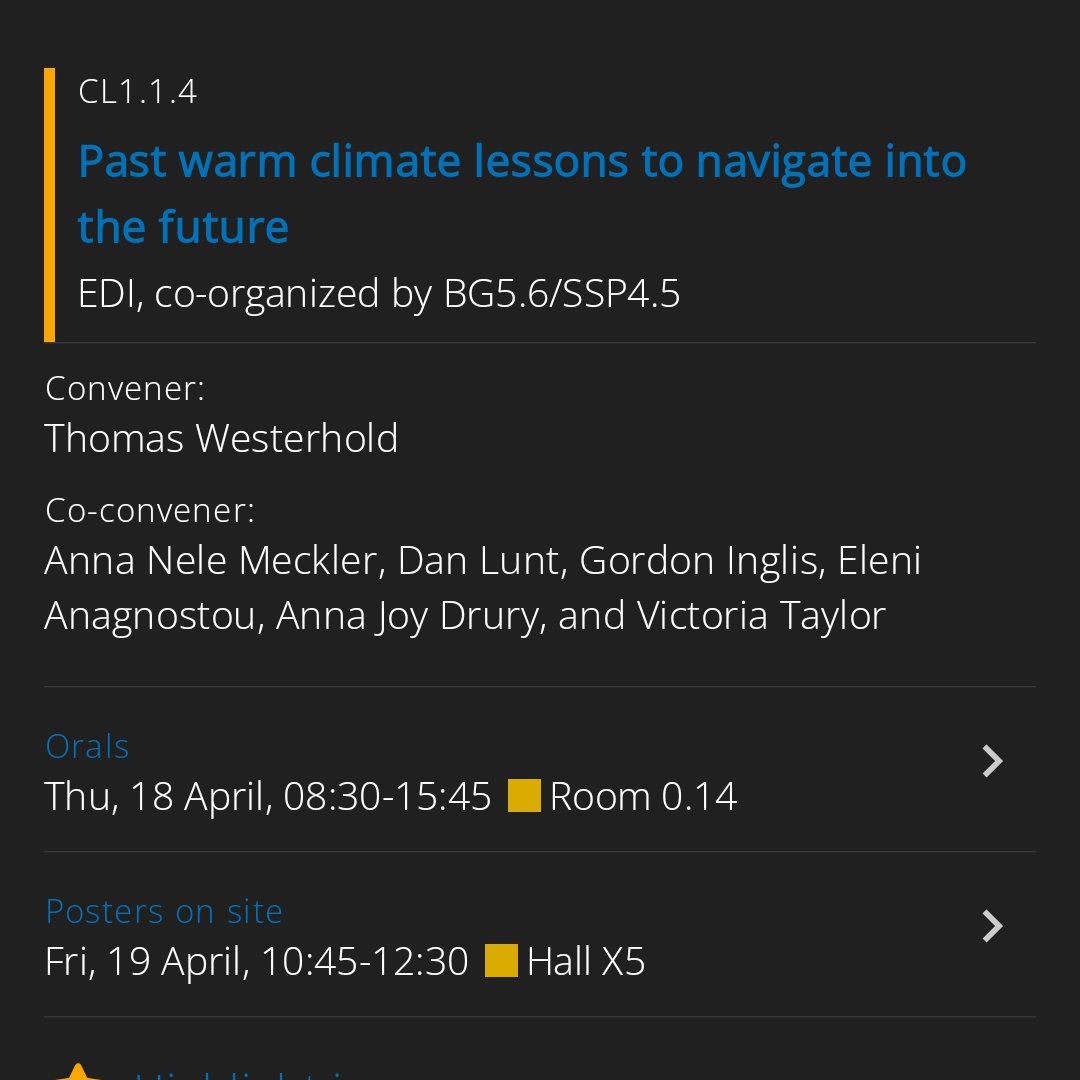 Interested in past warm climates? Come to our uber session at #EGU24 from 8.30am onwards. Posters are Friday morning.