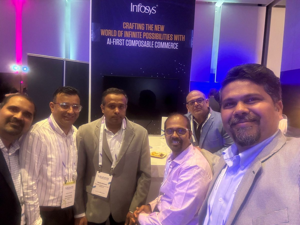 InfosysEvents's tweet photo. The power of innovation, live from #ctElevate24! The Infosys booth is where dreams meet technology. Drop by to explore how we're shaping the future of online shopping.
https://t.co/yL6BSbi7cr #commercetools @commercetools https://t.co/J8FwvW2t4C