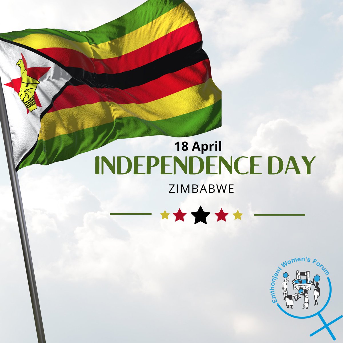 Happy Independence Day, Zimbabwe! As we celebrate, let's renew our dedication to eradicating gender-based violence and empowering women. Strong communities are built on equality and respect. #EndGBV #WomenEmpowerment #IndependenceDay