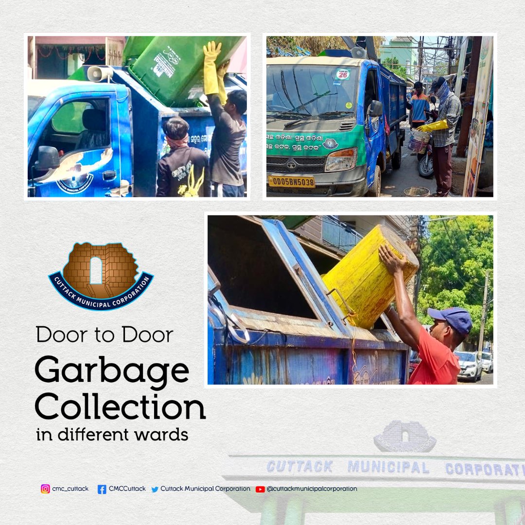 Today’s garbage collection from different wards… #mocuttack #cmc