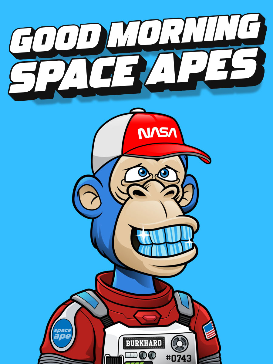 the_Space_Apes's tweet image. Happy Thursday, interstellar explorers! 🚀🌟 Let's swing into this day with the grace and agility of a #SpaceApe navigating the cosmos.