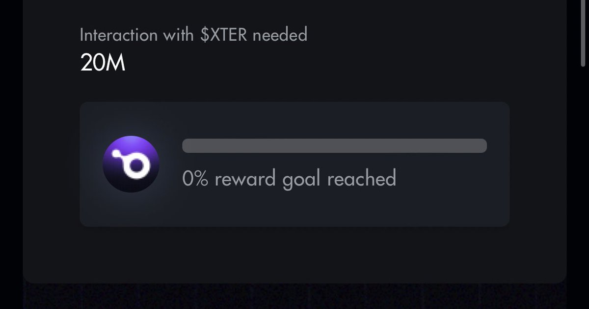 First round of $XTER rewards distributed ✅

Check: forge.gg/invite/Px8Czq9

But new hype goal set from 0%

Since we started farming $XTER in high spirit, we need clarification from @XterioGames 

How many hype goals will be set? & when does $XTER farming end? 

Tag @XterioGames
