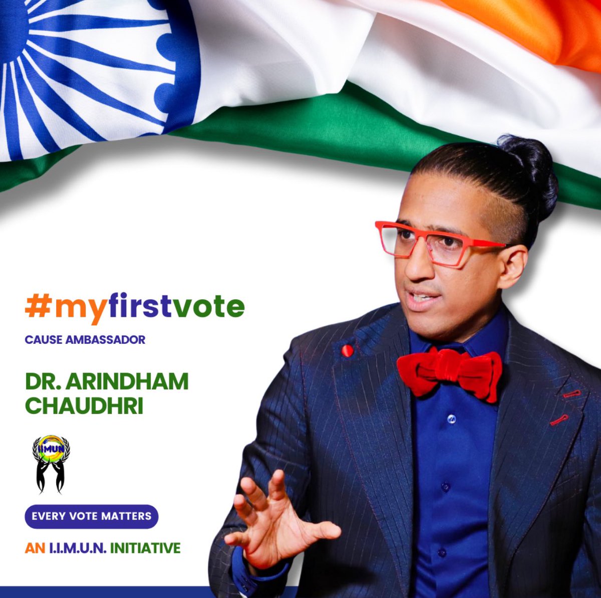 DrArindam_IIPM's tweet photo. This election will see a record number of youth that are eligible to vote. I urge all people &amp; especially the youth to get their voter ids and join in the process!

I congratulate @iimunofficial on its #Myfirstvote campaign and am happy to do my bit to amplify the need to vote! https://t.co/FN8klEOAla