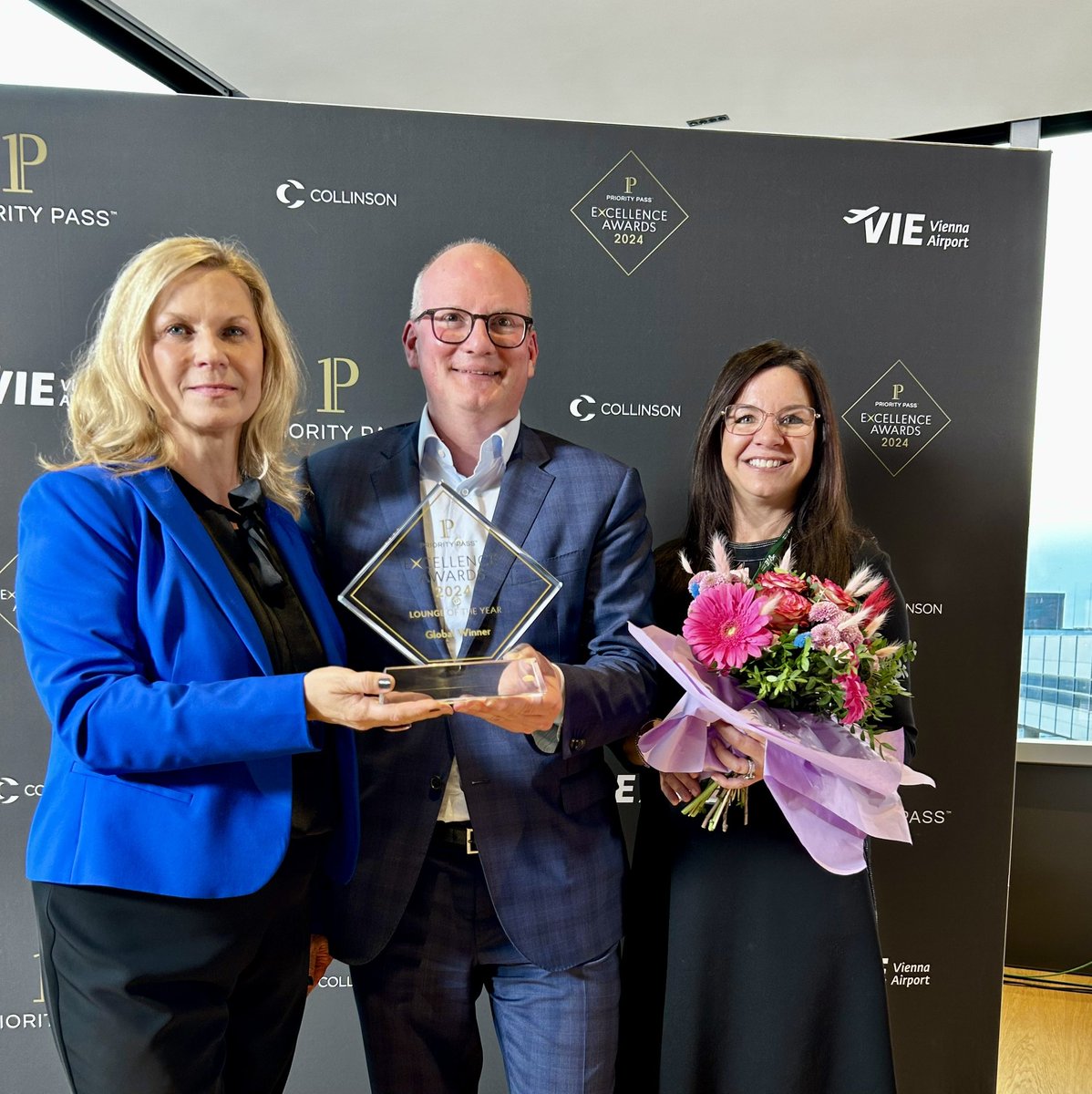 #CEOmeeting yesterday evening with Julian Jäger from @flughafen_wien . Priority Pass has voted the airports VIENNA Lounge for the 'Global Lounge of the Year 2024' #hofmannaviation #luftfahrtexperte