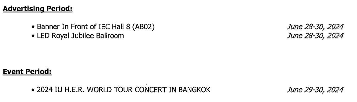 [#IseeU_inIMPACT]

ทางบ้านได้ทำการจองป้ายกับทาง IMPACT ในส่วนของ Banner In Front of IEC Hall 8 และ LED Royal Jubilee Balloom เรียบร้อยแล้วนะคะ 💜 บังแอนามีป้ายถ่ายเช็คอินสวย ๆ แน่นอนค่ะ 

ขอบคุณสำหรับการสนับสนุนจากทุกท่านเลยนะคะ ตอนนี้ยังสามารถโดเนทได้อยู่นะคะ ⭐️