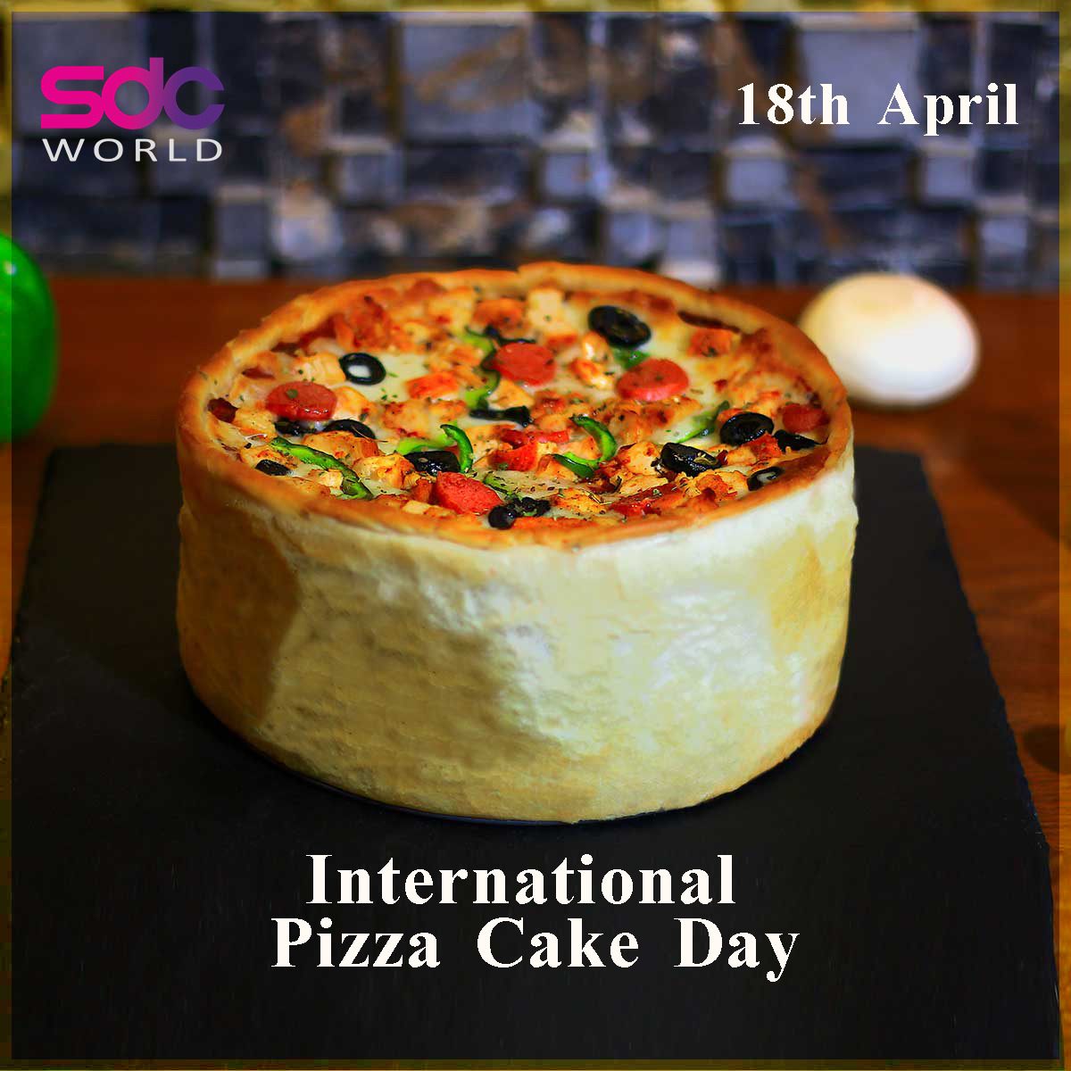 Roll up your sleeves and fire up the oven! International Pizza Cake Day is coming on April 18! 

#internationalday #pizza