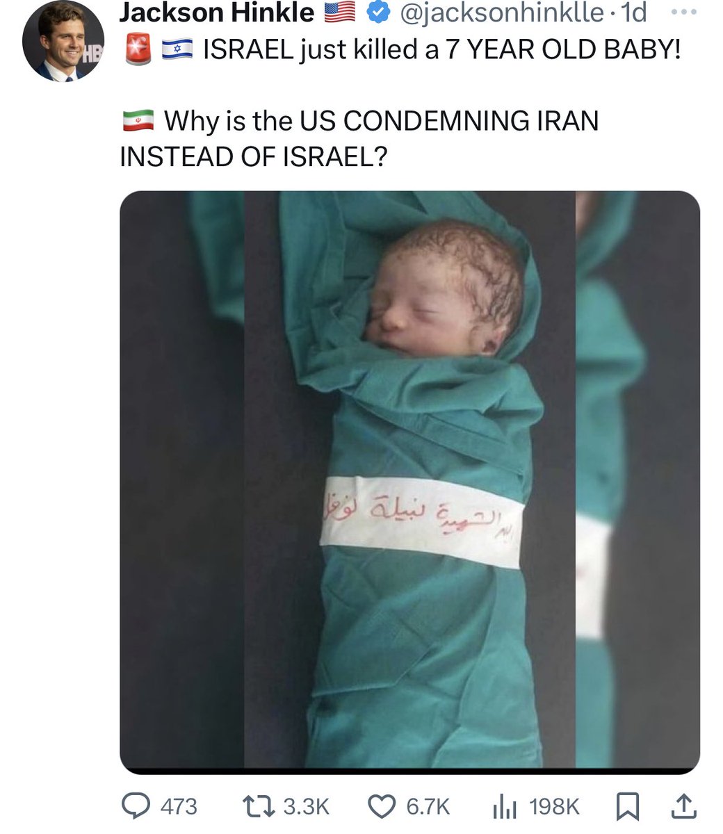 It takes a Zionist to kill a seven-year-old baby, I guess.