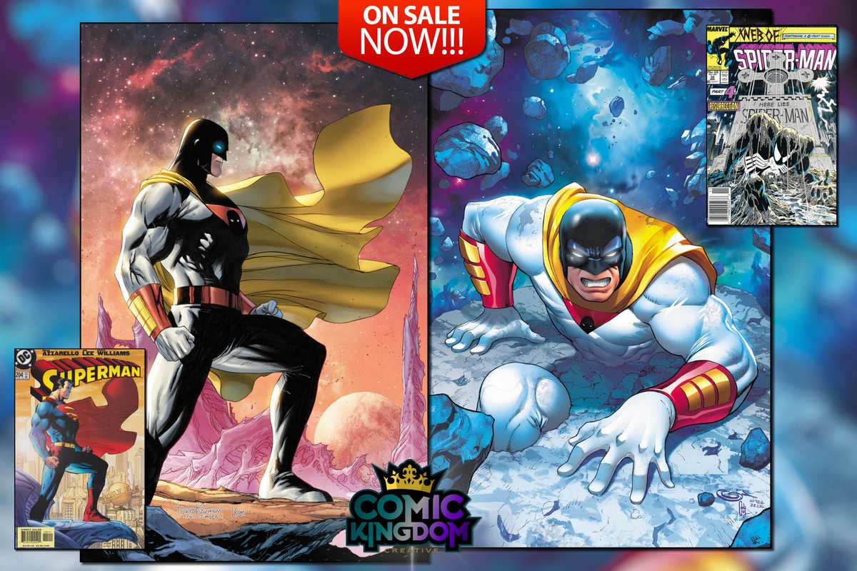 💥 On Sale NOW at comickingdomcreative.com!
🪐 Space Ghost CK Exclusives by @TylerKirkhamArt & @Sajad_Shah!
#comickingdomcreative #comickingdomrules #SpaceGhost #spaceghostcomic #tylerkirkham #sajadshah #jonathanlau @Peposed #musthavecover #exclusivecomic