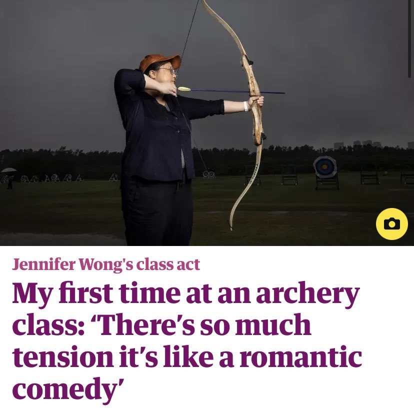 It’s time to hit the archery park! 🎯My latest Class Act column for @GuardianAus: theguardian.com/lifeandstyle/2…