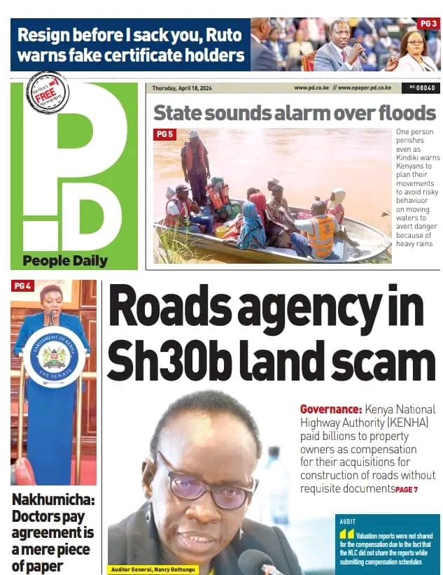 What happens when roads are constructed on properties without title deeds or with ongoing court cases? @KeNHAKenya 30bn is an amount that could have been used 2 save lives. What have we become! @Ma3Route @RSAIKenya @BrianOdamah @right_ke @roadsensekenya @road_driving @umoja_news