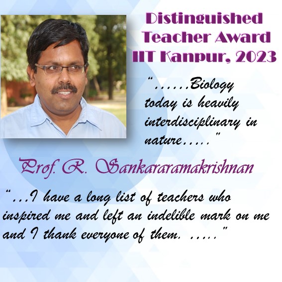 In conversation with Prof R. Sankararamakrishnan, recipient of the Distinguished Teacher Award 2023, IIT Kanpur.
iitk.ac.in/mfcem/conversa…
@BSBEIITK1  @MehtaFF @SankarIITK @IITKanpur 
#Awards #bioengineering #biomedicalscience #structuralbiology