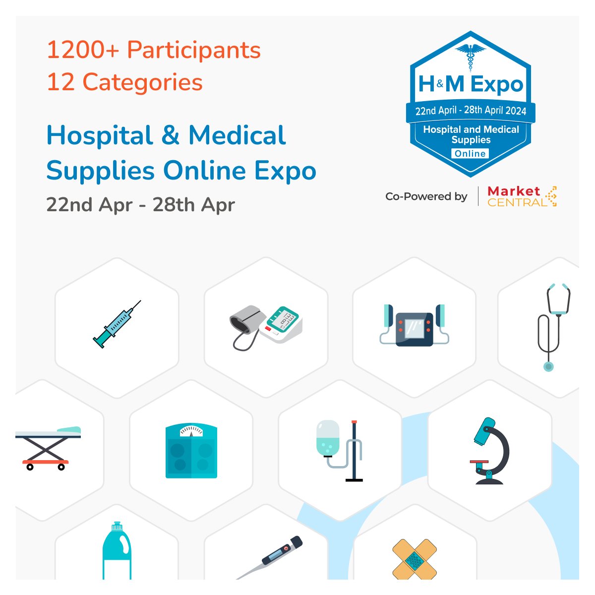 Download the H&MExpo catalogue to get a preview of India's BIGGEST B2B + B2C Online Expo!

Download here: marketcentral.in/mela/adPageInd…

#OnlineExpo #onlineexpo #onlineexhibition #HospitalSupplies #hospitalsupplies #medicalsupplies #onlinebusiness #MSME #msme #marketcentral

Edit