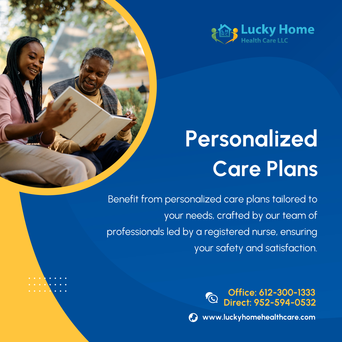 Experience the difference with personalized care plans. Let us provide the support you deserve. Contact us now! 

#MinneapolisMN #HomeHealthCare #PersonalizedCare #CarePlans #ProfessionalSupport