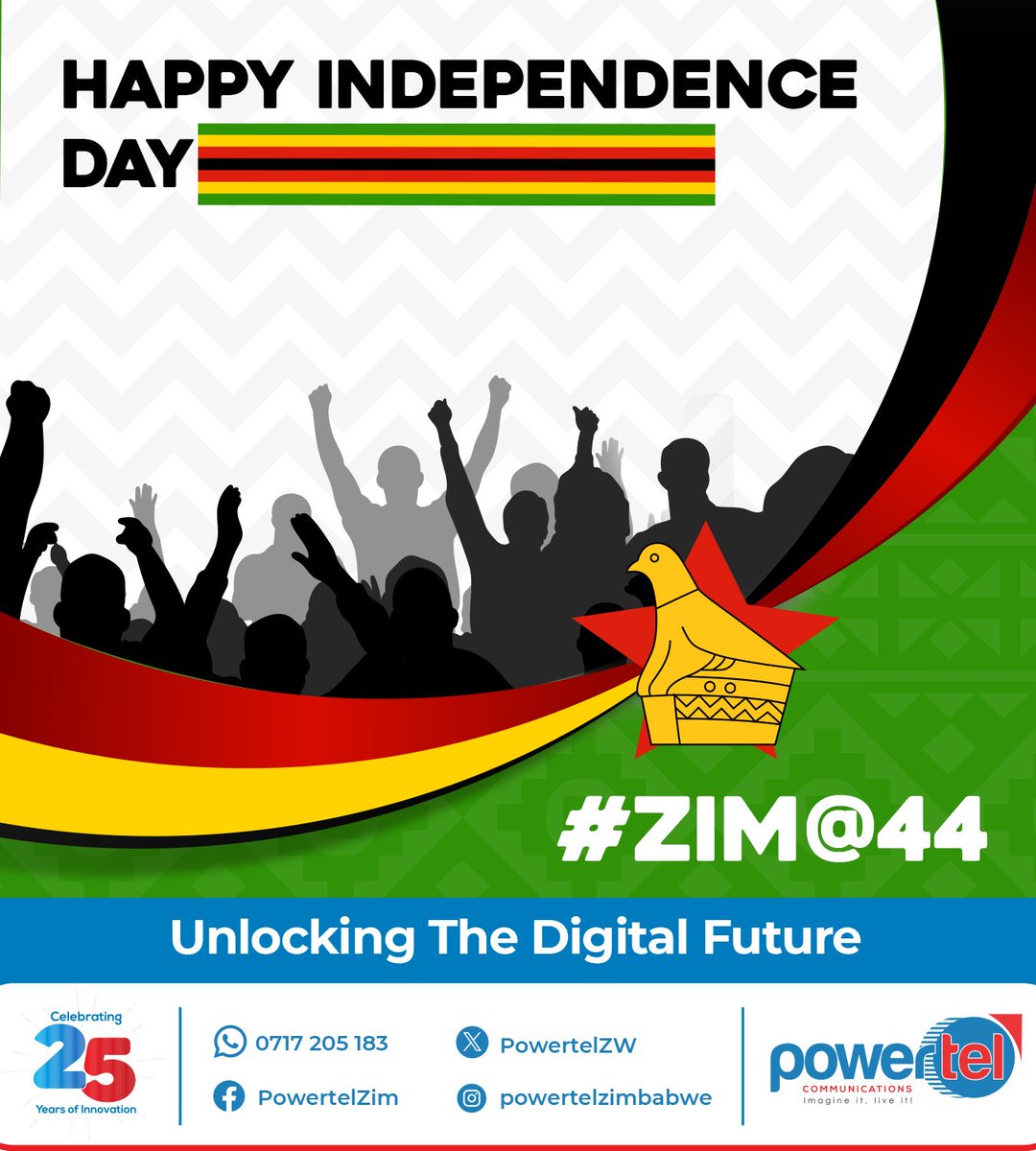 Today, we commemorate the day that symbolizes Zimbabwe's journey to freedom, unity, and self-determination. As we celebrate Independence Day, let us reflect on the remarkable strides our nation has made and the indomitable spirit that defines us. 🙌💚