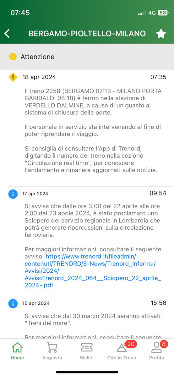 astolfilisa's tweet photo. Linea #Milano #bergamo 7.02 cancellato senza avviso e motivazione, 7.13 fermo a Verdello per guasto porte e 7.40 non partito per guasto porte pendolari bloccati queste sono le infrastrutture lombarde   #trenord #trenitalia #rfi #PonteSulloStretto #lombardia #MilanDesignWeek https://t.co/3nMtrNxMtz
