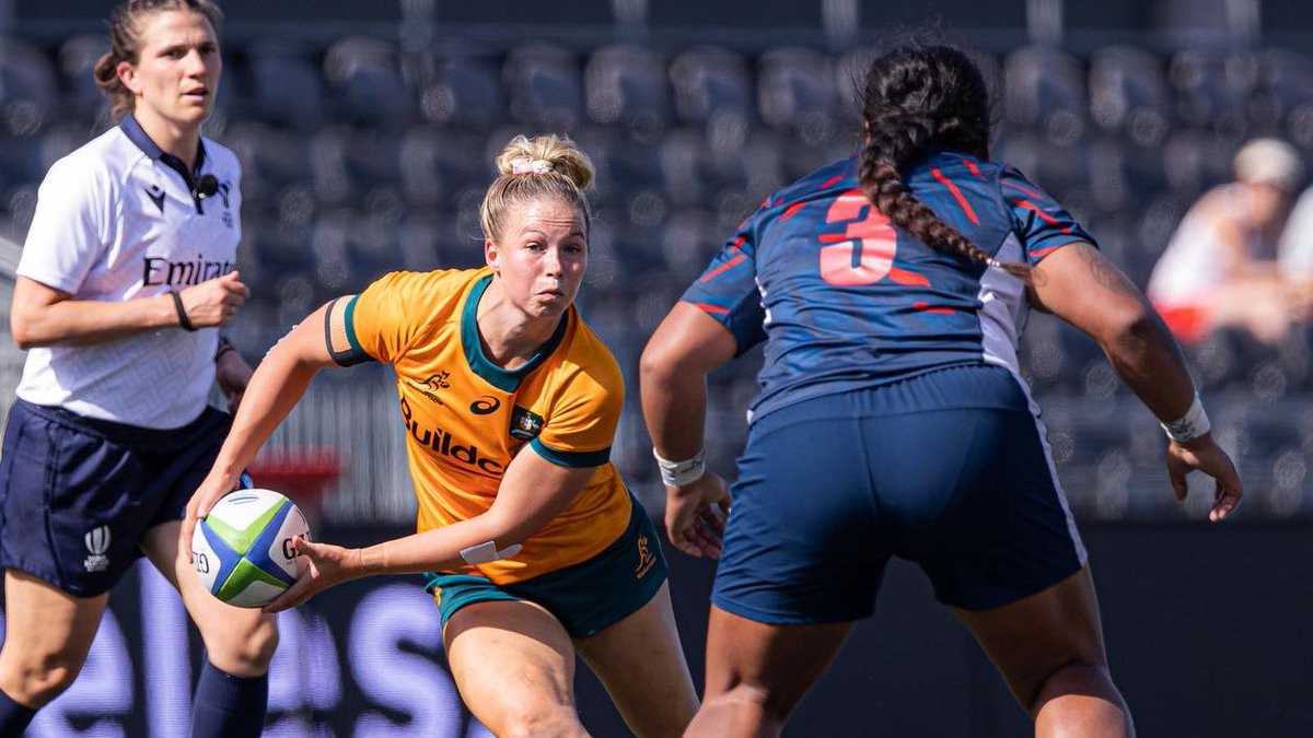 See you in just under a month's time, @USARugby 🫡 Tickets on sale now 📲 bit.ly/3Uka8Gk 📅 May 17 🏟️ AAMI Park, Melbourne #Wallaroos