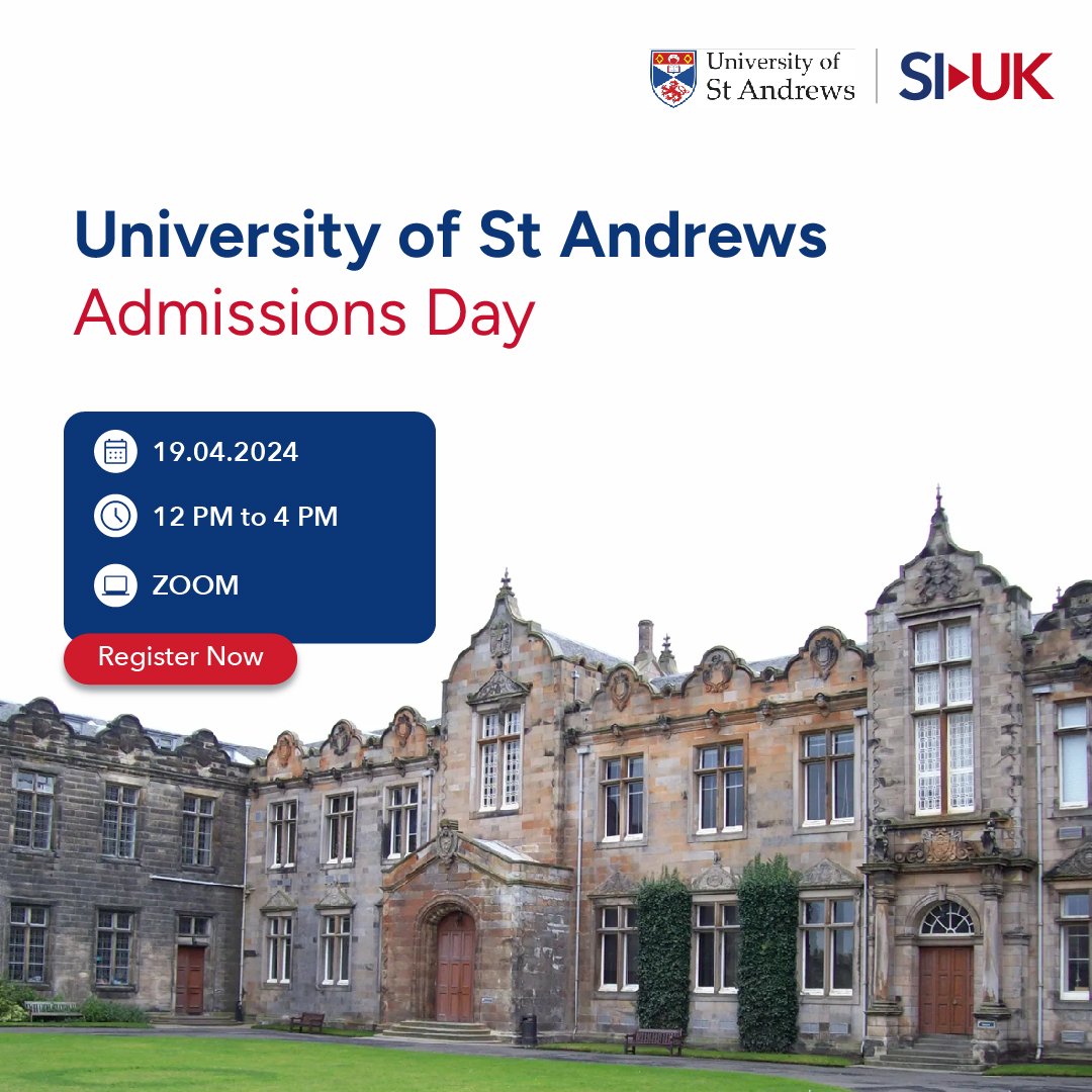 Join us for the @univofstandrews Admissions Day where university representatives will be sharing insights on the admission process, scholarships and other related opportunities at the University of St Andrews. Click the link here: tinyurl.com/2r2jabks