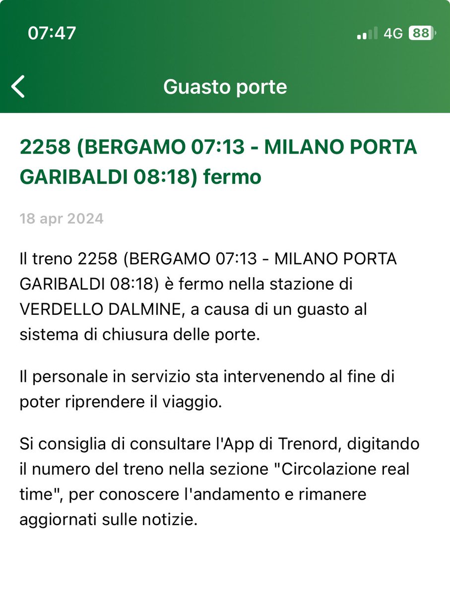 astolfilisa's tweet photo. Linea #Milano #bergamo 7.02 cancellato senza avviso e motivazione, 7.13 fermo a Verdello per guasto porte e 7.40 non partito per guasto porte     #trenord #trenitalia #rfi #PonteSulloStretto @webecodibergamo @Bergamonews https://t.co/vdwzVjNCoW