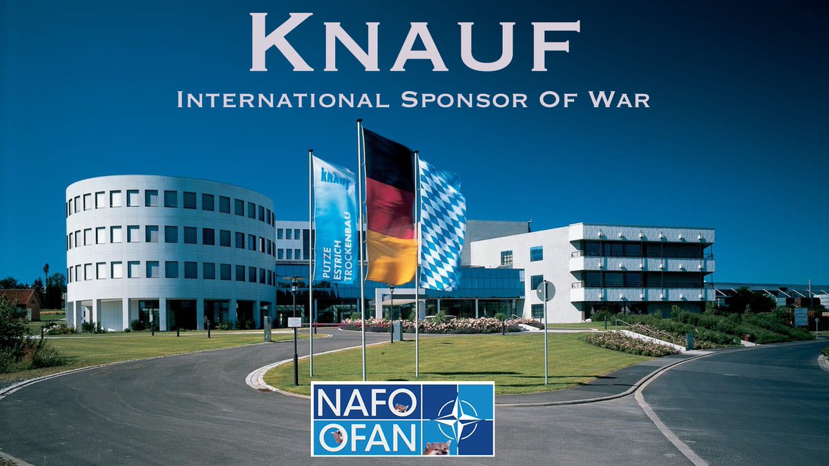 This is your daily reminder that @Knauf_DE is still doing business with ruzzia and supporting their war crimes and genocide in Mariupol!