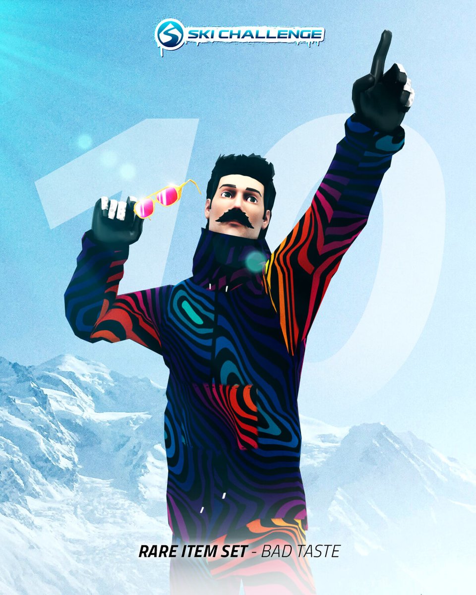 _skichallenge_'s tweet photo. 🤟 THE BAD TASTE SUIT

Being cool is an attitude, not just a look! ✌

#SkiChallenge #BadTasteSuit #ApresSki #Season10 #SlopeSwagger #SkiSeasonSlay #DareToBeDifferent #SkiFashionista #WinterWardrobeWinners #HitTheSlopesInStyle #Snow #Skiing #Downhill #SkiGame #MobileGames https://t.co/VrLDUj9FVK
