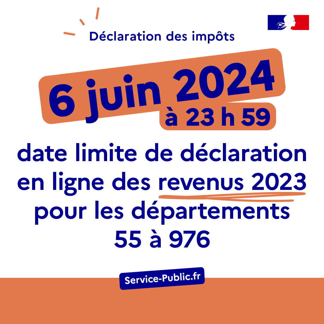 servicepublicfr's tweet photo. #nouveau #impots
Les dates limite de déclarations des revenus 2023 sont parues.
Pour en savoir plus :
👉️ https://t.co/tDIGLydMdx

#IR2024 #declarationdesrevenus #impotssurlerevenu
@dgfip_officiel @Economie_Gouv https://t.co/WjNZZa3kTI