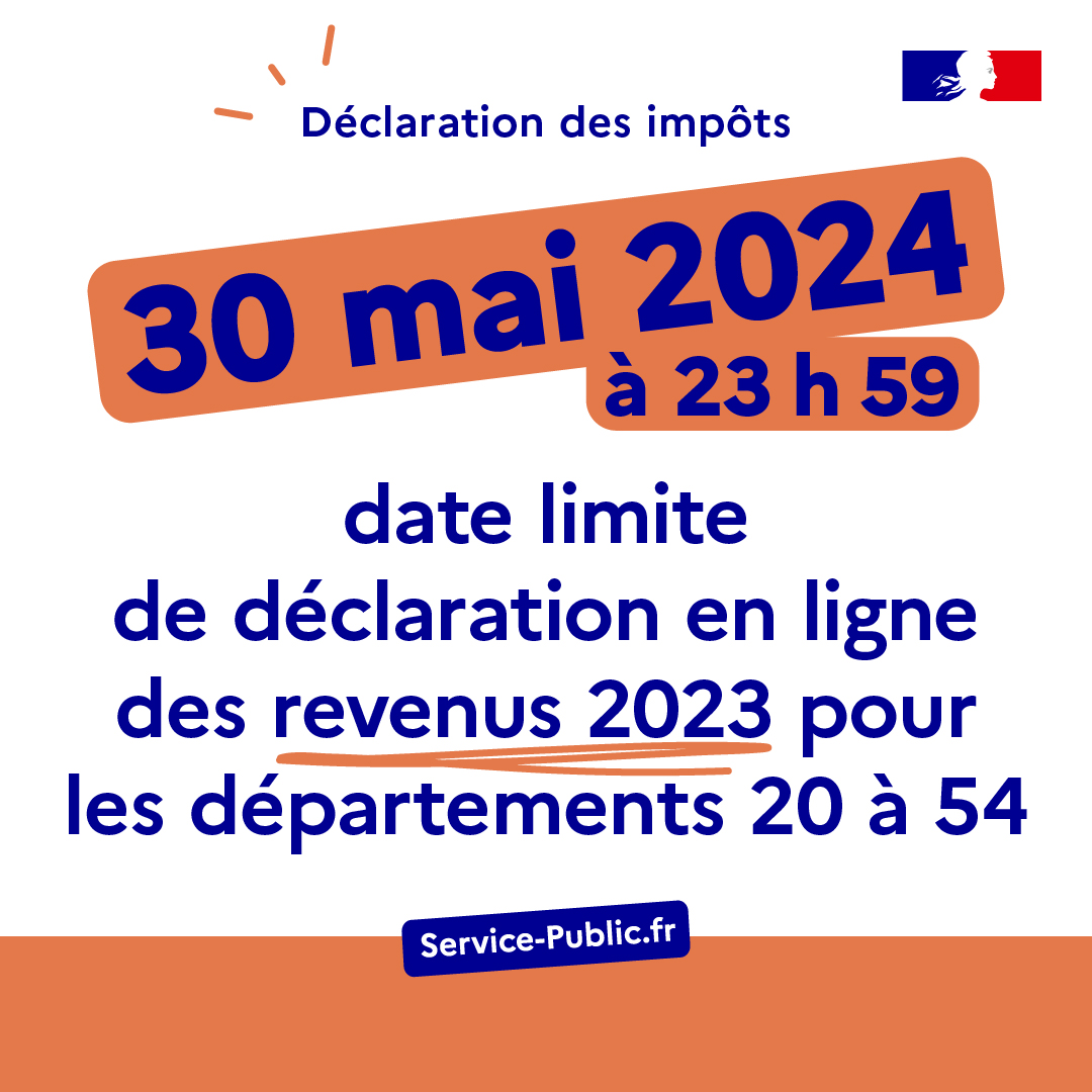 servicepublicfr's tweet photo. #nouveau #impots
Les dates limite de déclarations des revenus 2023 sont parues.
Pour en savoir plus :
👉️ https://t.co/tDIGLydMdx

#IR2024 #declarationdesrevenus #impotssurlerevenu
@dgfip_officiel @Economie_Gouv https://t.co/WjNZZa3kTI