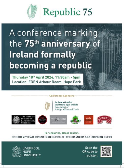 Early start this morning. On my way to @LiverpoolHopeUK to take part in a conference marking the 75th anniversary of Ireland becoming a republic.