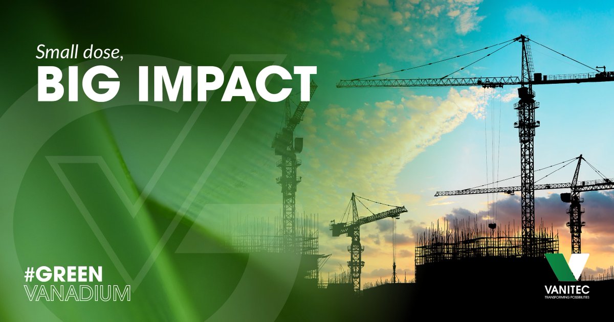 Vanadium micro-alloying strengthens steel with microscopic "roadblocks" making it 30-100% stronger &amp; boosting flexibility &amp; resilience. But only 35% of steel currently benefits. This is a clear opportunity for the industry to forge a more sustainable future. #greenvanadium