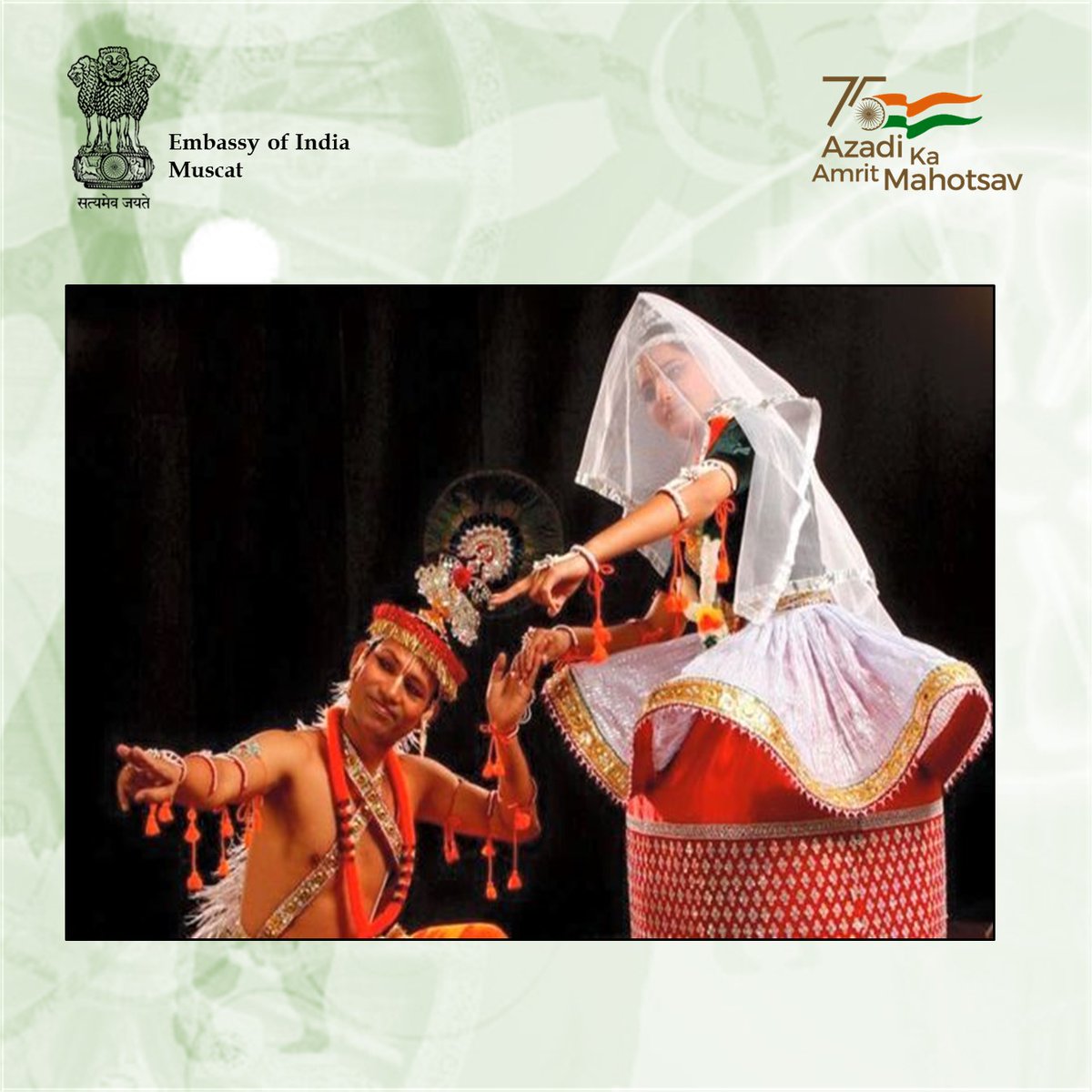 #IndiaStories

#ManipuriDance imbued with devotional themes and characterized by gentle eyes and soft peaceful body movements is one of the eight major Indian classical dance forms of #India.