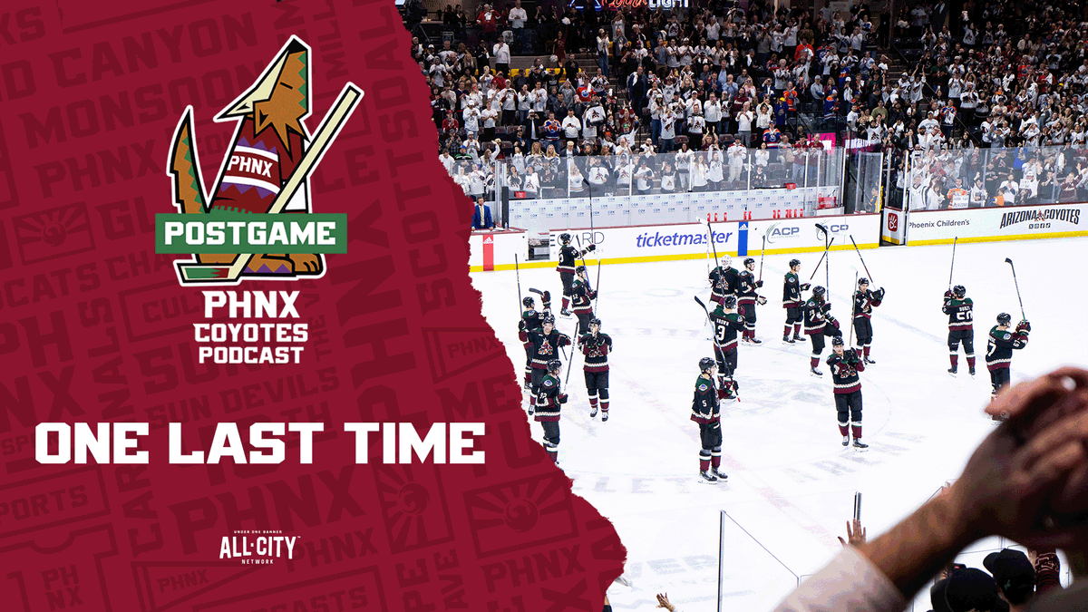 One. Last. Ride. Join us for the last ever @PHNX_Coyotes postgame show: youtube.com/live/BWjokhocT…