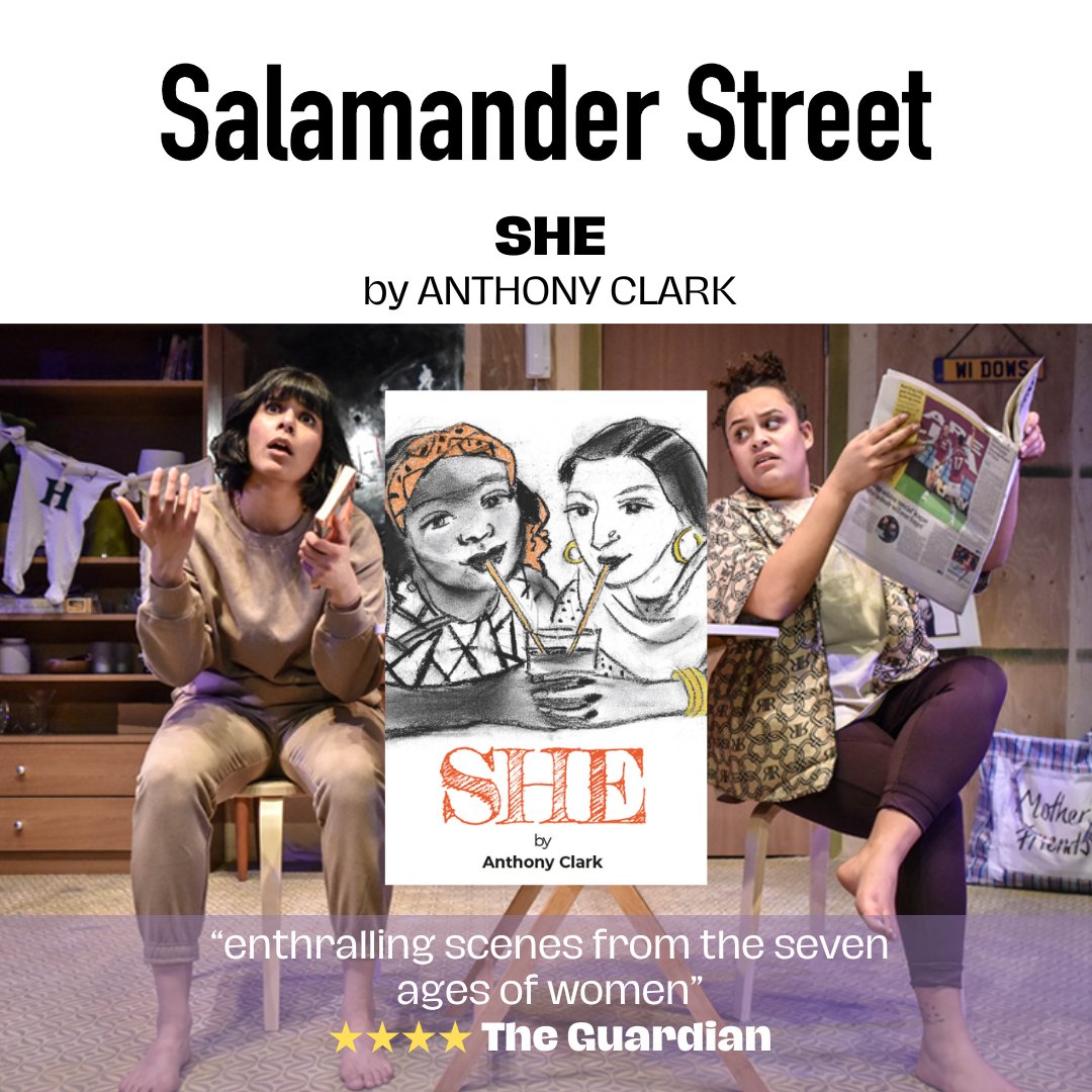 Seven short plays, each with an intriguing twist. SHE by Anthony Clark, published by Salamander Street.
