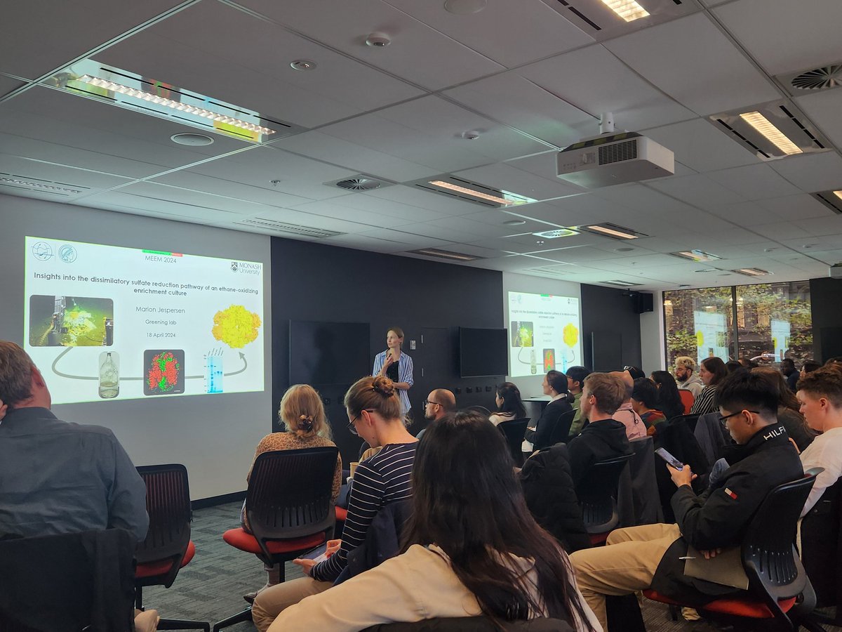 First talk of session 2 - Dr @MarionJespersen from @MonashUni,  showing us the importance of #structuralbiology in getting new microbial enzymes from hard to culture ecosystems. #MEEM2024