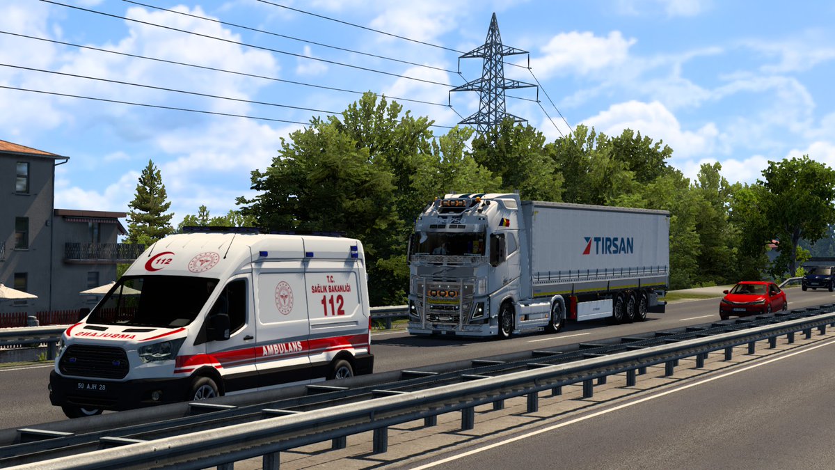 BarbosGaming's tweet photo. Today is a good day I am somewhere in Turkey delivering with #Tirsan. Happy #thursday trucking  to all. #ets2 #eurotrucksimulator2 #BestCommunityEver #volvo
@SCSsoftware https://t.co/FqcAqSgBpQ