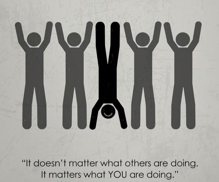 You cannot become your best self by concentrating on others. 💜