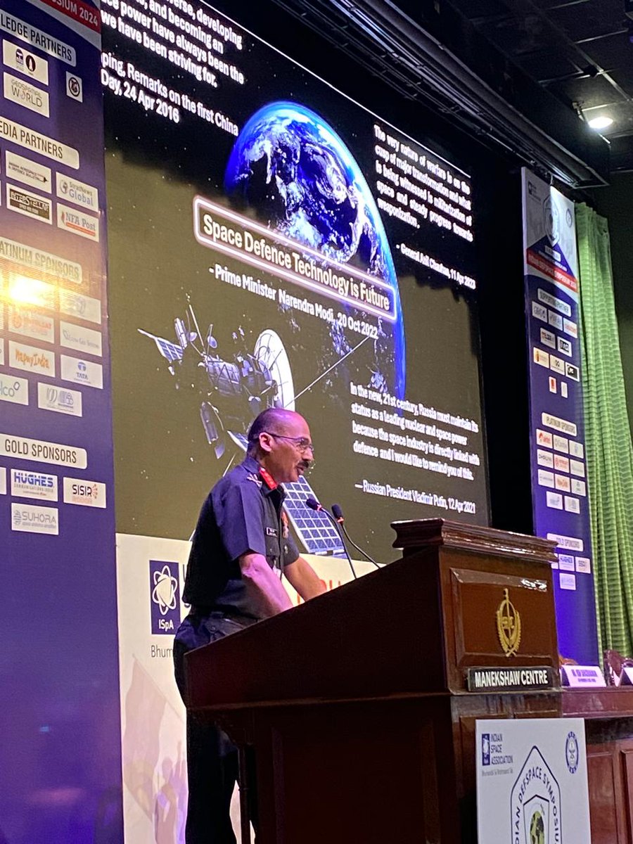 Lt Gen Vineet Gaur kicked off Session 1 at #DefSpaceSymposium with a Special Address, setting the stage for discussions on DefSpace Challenges. His insights into capability development in the defense sector were invaluable!