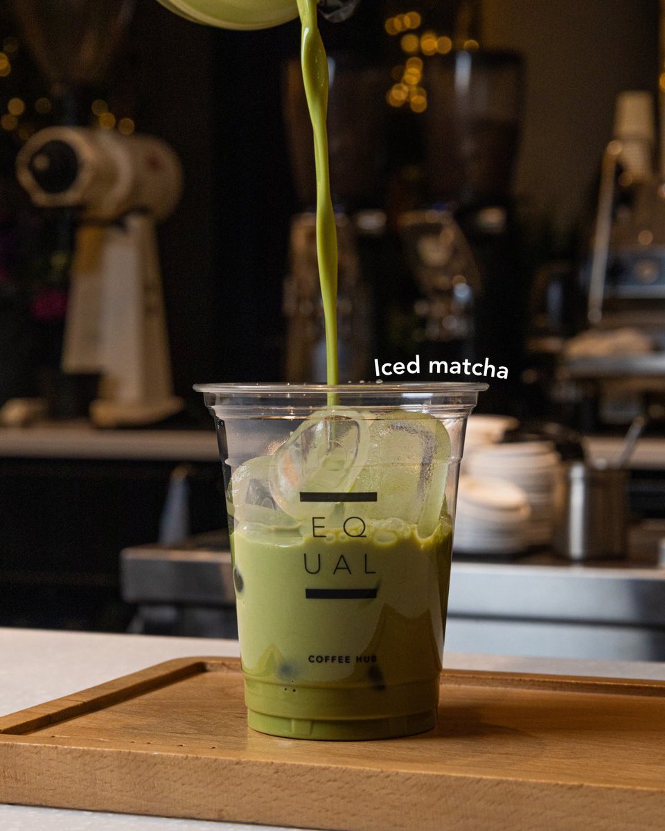 Equal_coffee's tweet photo. ايسد ماتشا لاتيه لمحبين الماتشا من إيكول كافيه 🍵✨

#إيكول #ماتشا
#قهوة #equalcoffee https://t.co/BGjnGoJ5jC