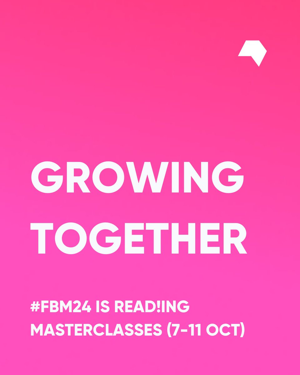 The #fbm24 masterclasses will take place from 7-11 October. Still a long time to go? Time is flying. Register here and don't miss any updates on content and speakers. buchmesse.de/themen-program…