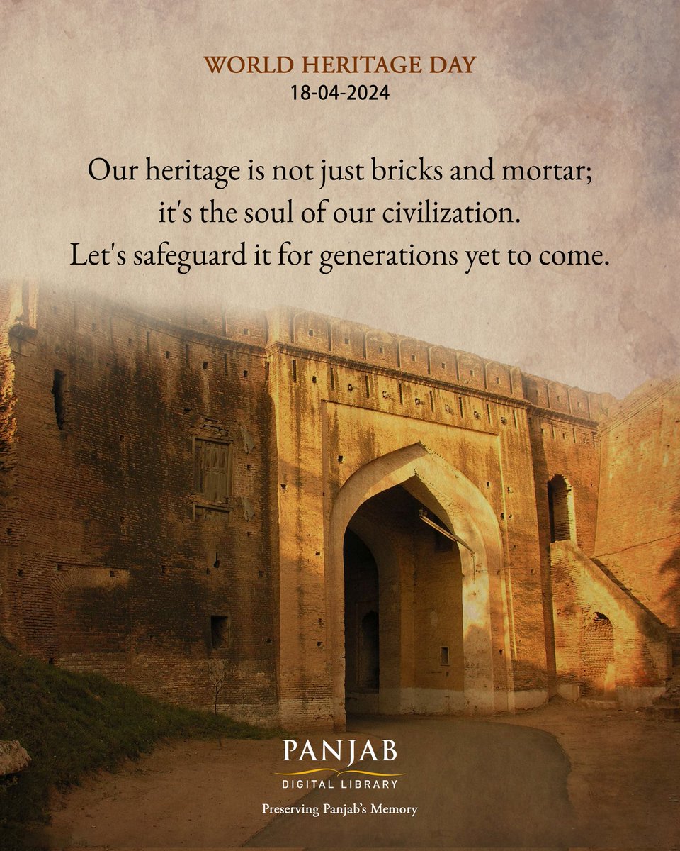 Our heritage is not just bricks and mortar; it's the soul of our civilization. Let's safeguard it for generations yet to come! #WorldHeritageDay #bahadurgarhFort #monument #heritage #punjab #punjabhistory
