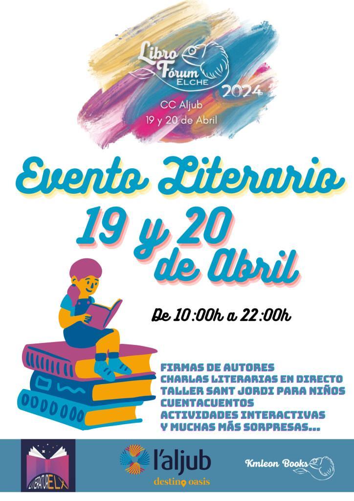 MariaLeivag's tweet photo. ¡Muy buenos días, @angelmartin_nc!
Mañana empieza la segunda edición del #LibroForumElche, un evento donde habrán firmas de autores, ilustradores y charlas en directo... 19 y 20 de abril de 10h a 22h en el CC Aljub
Agradeceríamos de todo corazón salir mañana en el informativo 💙 https://t.co/1TK9m02iKi