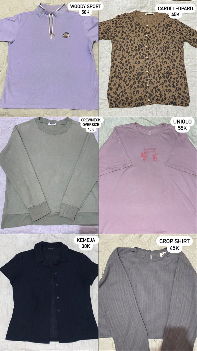 WTS // WANT TO SELL

atasan cewek, blouse, overall, celana, crewneck, croptop, hoodie 

dom bdg📍

bisa co oren yaaa!!✨
#preloved #wts #wanttosell #zonauang #zonajajan