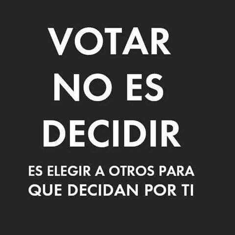 🖤🖤 Votar es elegir el color de las cadenas que te hacen esclavo. 🖤🖤 Organízate en tu sindicato para transformar la sociedad. 🖤🖤 Votar no cambia cambia, si lo hiciera estaría prohibido.