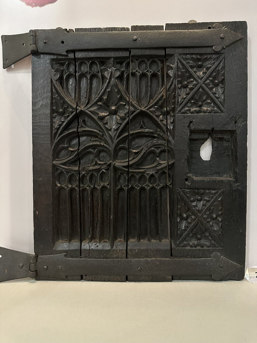 This 15c aumbry door from an unknown Norfolk church may be found in Norwich Castle Museum #AdoorableThursday