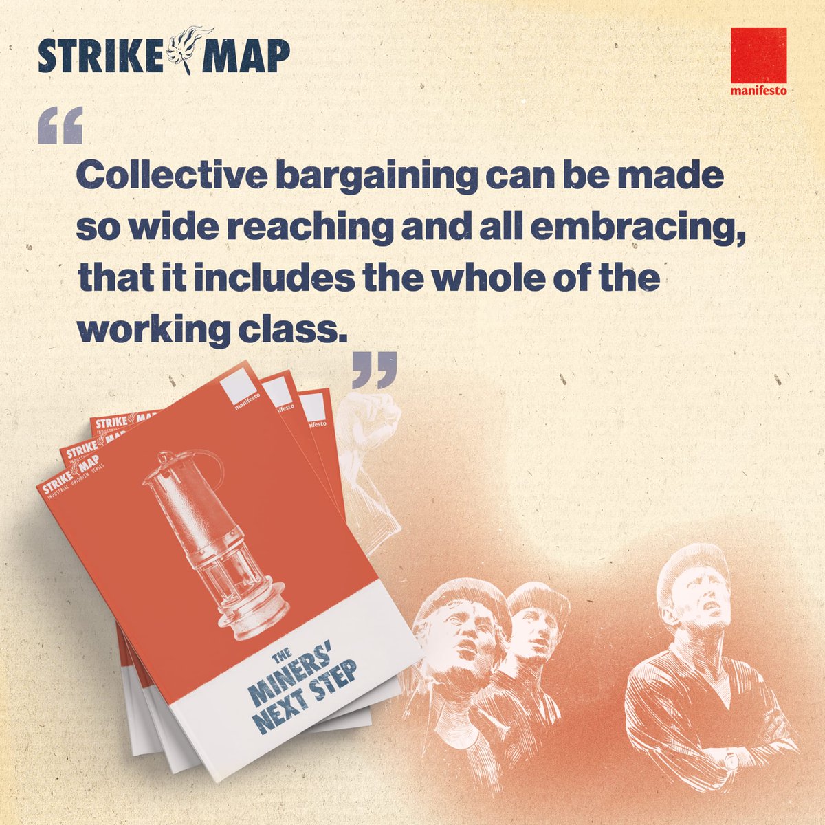 ⛏️The Miners' Next Step is a seminal pamphlet in labour and trade union history, and ranks alongside the Communist Manifesto in its revolutionary implications. 🛒Pre-order your copies here: bit.ly/MinersNextStep… Launching at this year's @DurhamGala #StrikeMap #Miners…